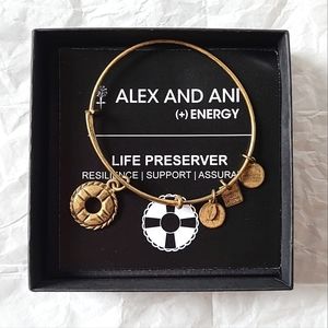 ALEX AND ANI LIFE PRESERVER BANGLE BRACELET - ORIGINAL BOX